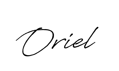 Make a beautiful signature design for name Oriel. With this signature (Antro_Vectra_Bolder) style, you can create a handwritten signature for free. Oriel signature style 7 images and pictures png
