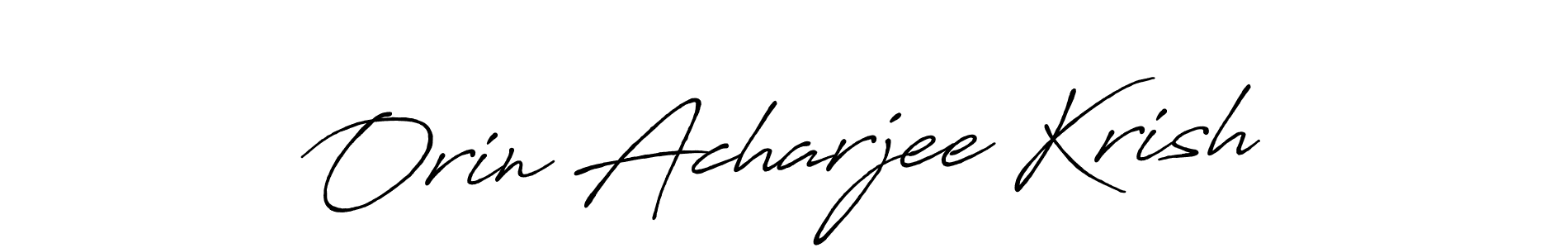 Make a beautiful signature design for name Orin Acharjee Krish. Use this online signature maker to create a handwritten signature for free. Orin Acharjee Krish signature style 7 images and pictures png