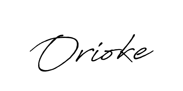 Design your own signature with our free online signature maker. With this signature software, you can create a handwritten (Antro_Vectra_Bolder) signature for name Orioke. Orioke signature style 7 images and pictures png