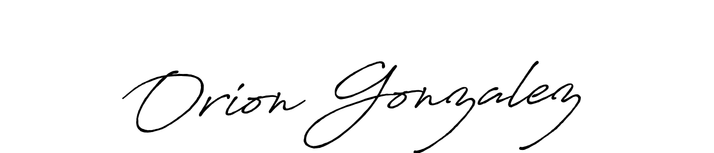 It looks lik you need a new signature style for name Orion Gonzalez. Design unique handwritten (Antro_Vectra_Bolder) signature with our free signature maker in just a few clicks. Orion Gonzalez signature style 7 images and pictures png