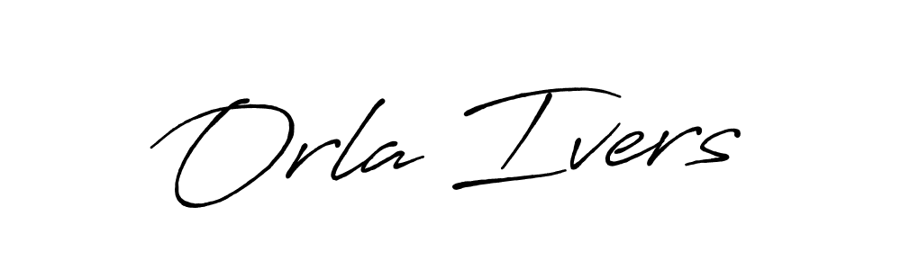 The best way (Antro_Vectra_Bolder) to make a short signature is to pick only two or three words in your name. The name Orla Ivers include a total of six letters. For converting this name. Orla Ivers signature style 7 images and pictures png