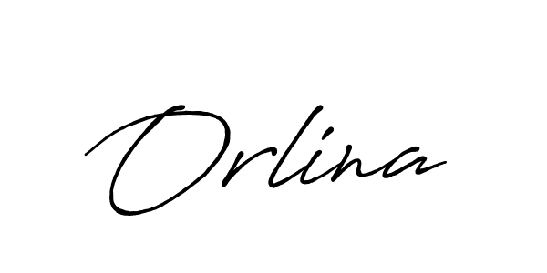 Create a beautiful signature design for name Orlina. With this signature (Antro_Vectra_Bolder) fonts, you can make a handwritten signature for free. Orlina signature style 7 images and pictures png
