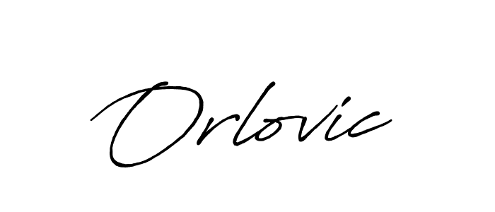 Use a signature maker to create a handwritten signature online. With this signature software, you can design (Antro_Vectra_Bolder) your own signature for name Orlovic. Orlovic signature style 7 images and pictures png