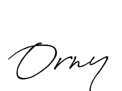 How to make Orny name signature. Use Antro_Vectra_Bolder style for creating short signs online. This is the latest handwritten sign. Orny signature style 7 images and pictures png