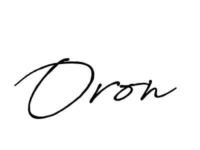 How to make Oron signature? Antro_Vectra_Bolder is a professional autograph style. Create handwritten signature for Oron name. Oron signature style 7 images and pictures png