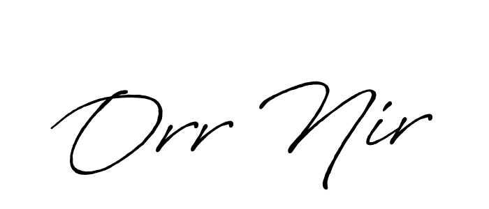 Design your own signature with our free online signature maker. With this signature software, you can create a handwritten (Antro_Vectra_Bolder) signature for name Orr Nir. Orr Nir signature style 7 images and pictures png