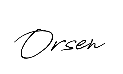 Design your own signature with our free online signature maker. With this signature software, you can create a handwritten (Antro_Vectra_Bolder) signature for name Orsen. Orsen signature style 7 images and pictures png