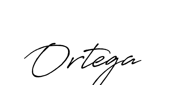 Create a beautiful signature design for name Ortega. With this signature (Antro_Vectra_Bolder) fonts, you can make a handwritten signature for free. Ortega signature style 7 images and pictures png