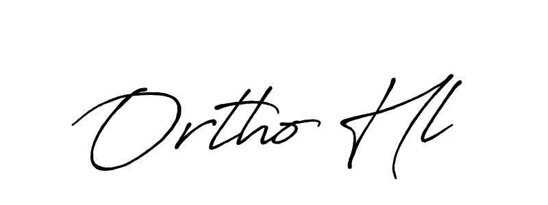 Also we have Ortho Hl name is the best signature style. Create professional handwritten signature collection using Antro_Vectra_Bolder autograph style. Ortho Hl signature style 7 images and pictures png