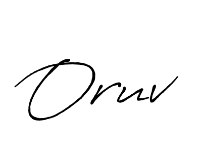 Use a signature maker to create a handwritten signature online. With this signature software, you can design (Antro_Vectra_Bolder) your own signature for name Oruv. Oruv signature style 7 images and pictures png