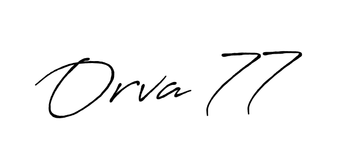 Create a beautiful signature design for name Orva 77. With this signature (Antro_Vectra_Bolder) fonts, you can make a handwritten signature for free. Orva 77 signature style 7 images and pictures png