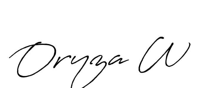 Antro_Vectra_Bolder is a professional signature style that is perfect for those who want to add a touch of class to their signature. It is also a great choice for those who want to make their signature more unique. Get Oryza W name to fancy signature for free. Oryza W signature style 7 images and pictures png