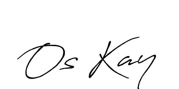 Use a signature maker to create a handwritten signature online. With this signature software, you can design (Antro_Vectra_Bolder) your own signature for name Os Kay. Os Kay signature style 7 images and pictures png