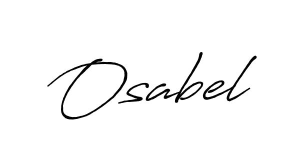 Design your own signature with our free online signature maker. With this signature software, you can create a handwritten (Antro_Vectra_Bolder) signature for name Osabel. Osabel signature style 7 images and pictures png