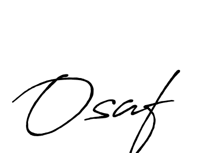 How to make Osaf signature? Antro_Vectra_Bolder is a professional autograph style. Create handwritten signature for Osaf name. Osaf signature style 7 images and pictures png