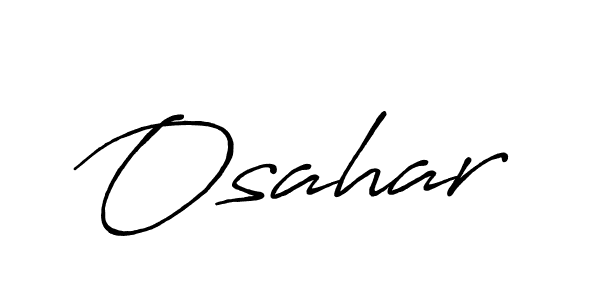 Also we have Osahar name is the best signature style. Create professional handwritten signature collection using Antro_Vectra_Bolder autograph style. Osahar signature style 7 images and pictures png