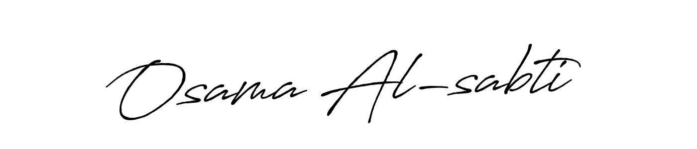 It looks lik you need a new signature style for name Osama Al-sabti. Design unique handwritten (Antro_Vectra_Bolder) signature with our free signature maker in just a few clicks. Osama Al-sabti signature style 7 images and pictures png