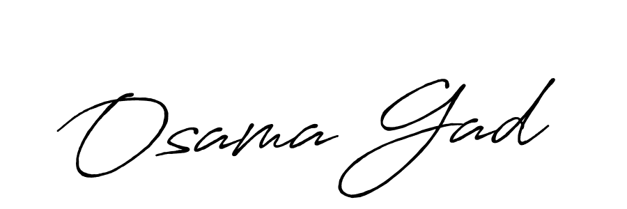 if you are searching for the best signature style for your name Osama Gad. so please give up your signature search. here we have designed multiple signature styles  using Antro_Vectra_Bolder. Osama Gad signature style 7 images and pictures png