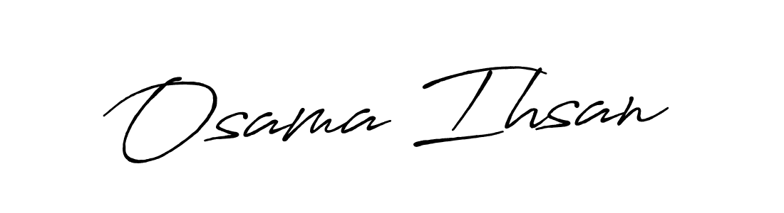 Make a beautiful signature design for name Osama Ihsan. Use this online signature maker to create a handwritten signature for free. Osama Ihsan signature style 7 images and pictures png