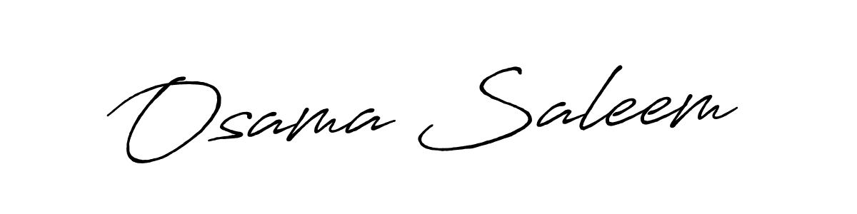 The best way (Antro_Vectra_Bolder) to make a short signature is to pick only two or three words in your name. The name Osama Saleem include a total of six letters. For converting this name. Osama Saleem signature style 7 images and pictures png