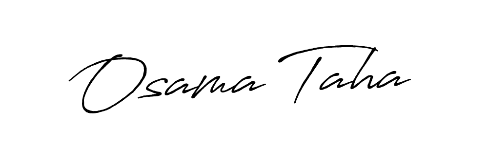 Similarly Antro_Vectra_Bolder is the best handwritten signature design. Signature creator online .You can use it as an online autograph creator for name Osama Taha. Osama Taha signature style 7 images and pictures png