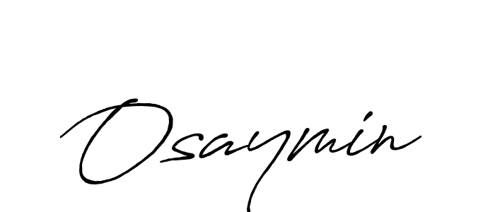 How to make Osaymin signature? Antro_Vectra_Bolder is a professional autograph style. Create handwritten signature for Osaymin name. Osaymin signature style 7 images and pictures png