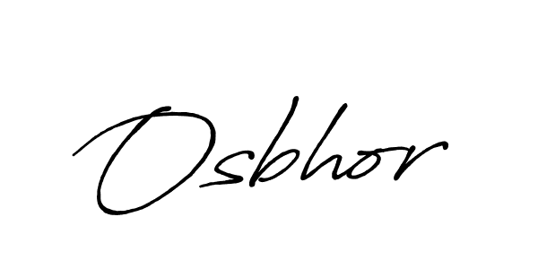 Also we have Osbhor name is the best signature style. Create professional handwritten signature collection using Antro_Vectra_Bolder autograph style. Osbhor signature style 7 images and pictures png