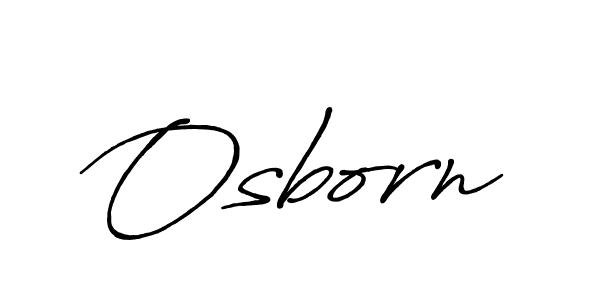 Create a beautiful signature design for name Osborn. With this signature (Antro_Vectra_Bolder) fonts, you can make a handwritten signature for free. Osborn signature style 7 images and pictures png