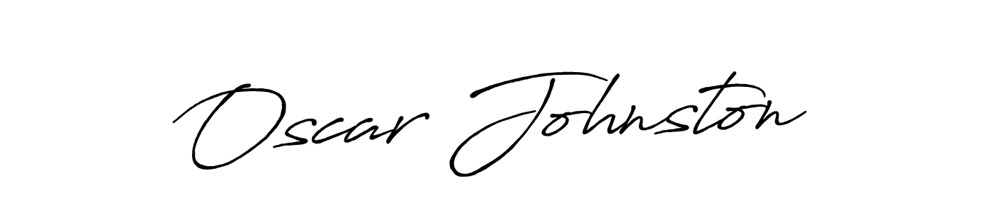 How to make Oscar Johnston name signature. Use Antro_Vectra_Bolder style for creating short signs online. This is the latest handwritten sign. Oscar Johnston signature style 7 images and pictures png