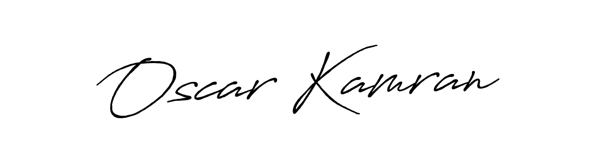 Also we have Oscar Kamran name is the best signature style. Create professional handwritten signature collection using Antro_Vectra_Bolder autograph style. Oscar Kamran signature style 7 images and pictures png