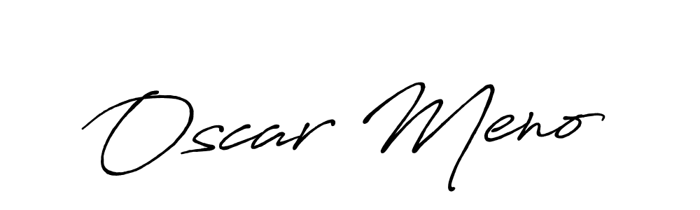 Make a beautiful signature design for name Oscar Meno. With this signature (Antro_Vectra_Bolder) style, you can create a handwritten signature for free. Oscar Meno signature style 7 images and pictures png