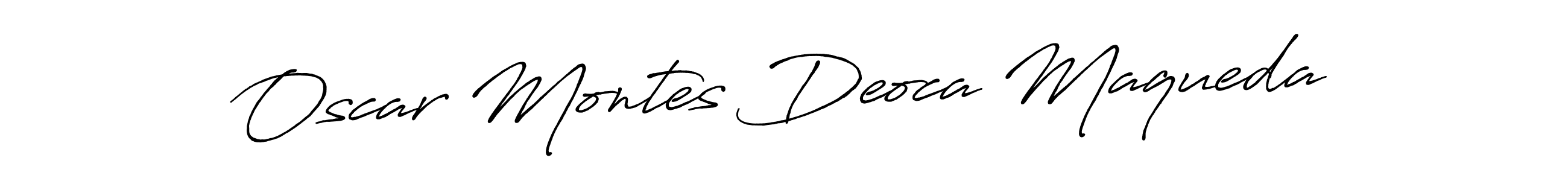 Also we have Oscar Montes Deoca Maqueda name is the best signature style. Create professional handwritten signature collection using Antro_Vectra_Bolder autograph style. Oscar Montes Deoca Maqueda signature style 7 images and pictures png