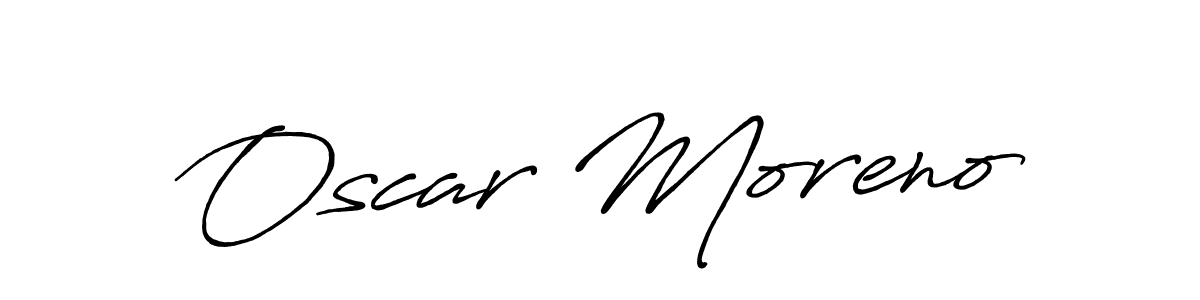 Use a signature maker to create a handwritten signature online. With this signature software, you can design (Antro_Vectra_Bolder) your own signature for name Oscar Moreno. Oscar Moreno signature style 7 images and pictures png