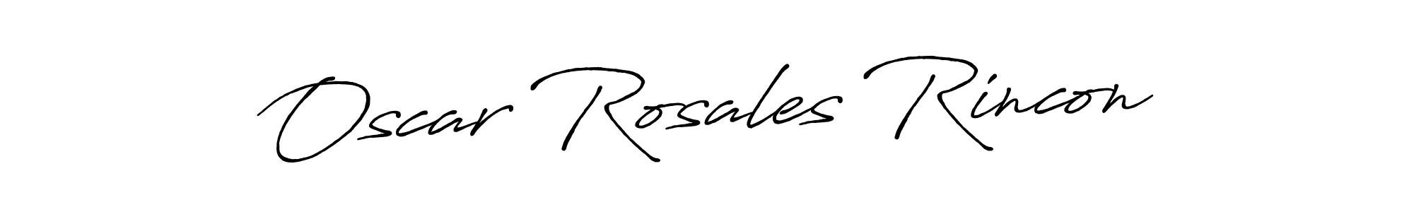 Create a beautiful signature design for name Oscar Rosales Rincon. With this signature (Antro_Vectra_Bolder) fonts, you can make a handwritten signature for free. Oscar Rosales Rincon signature style 7 images and pictures png