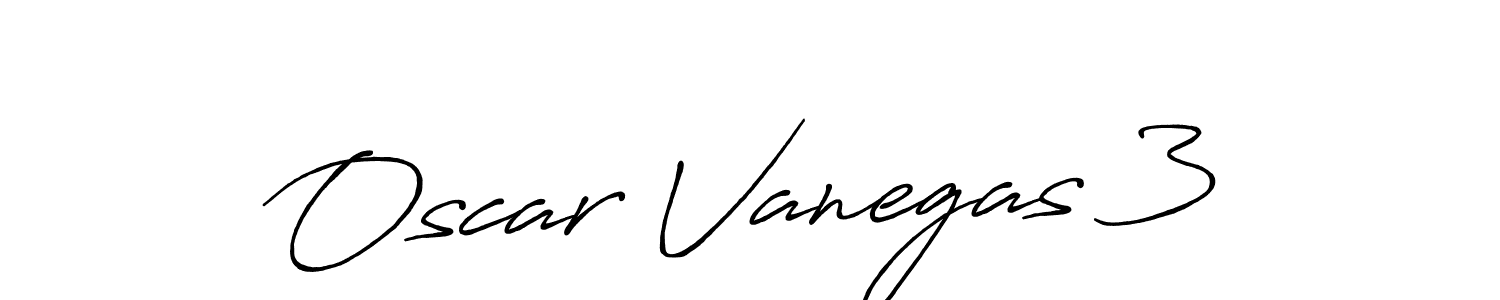 Oscar Vanegas 3 stylish signature style. Best Handwritten Sign (Antro_Vectra_Bolder) for my name. Handwritten Signature Collection Ideas for my name Oscar Vanegas 3. Oscar Vanegas 3 signature style 7 images and pictures png