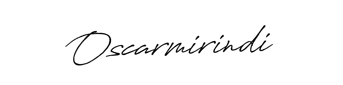 Make a beautiful signature design for name Oscarmirindi. With this signature (Antro_Vectra_Bolder) style, you can create a handwritten signature for free. Oscarmirindi signature style 7 images and pictures png