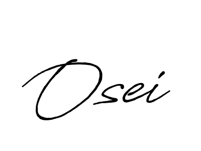 Design your own signature with our free online signature maker. With this signature software, you can create a handwritten (Antro_Vectra_Bolder) signature for name Osei. Osei signature style 7 images and pictures png