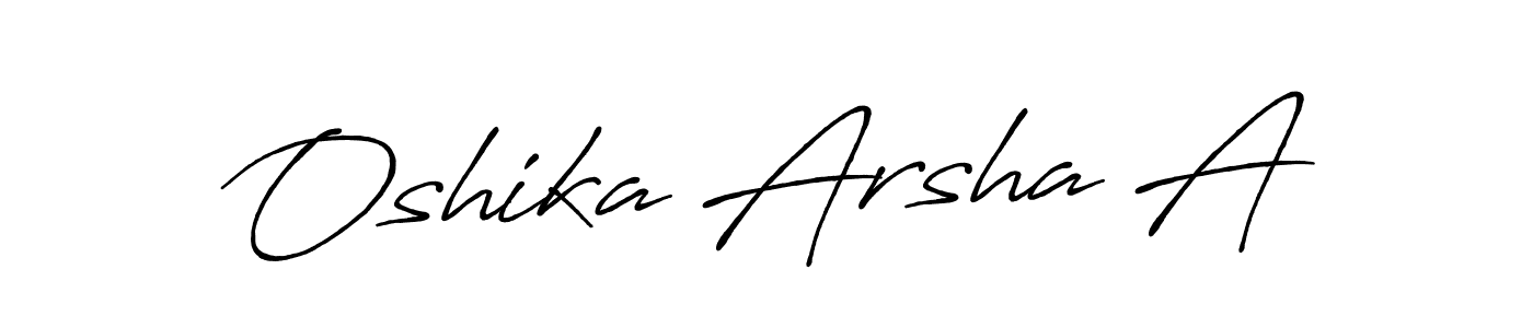Similarly Antro_Vectra_Bolder is the best handwritten signature design. Signature creator online .You can use it as an online autograph creator for name Oshika Arsha A. Oshika Arsha A signature style 7 images and pictures png