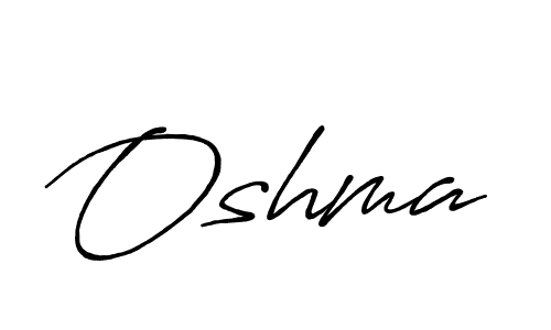 How to make Oshma name signature. Use Antro_Vectra_Bolder style for creating short signs online. This is the latest handwritten sign. Oshma signature style 7 images and pictures png