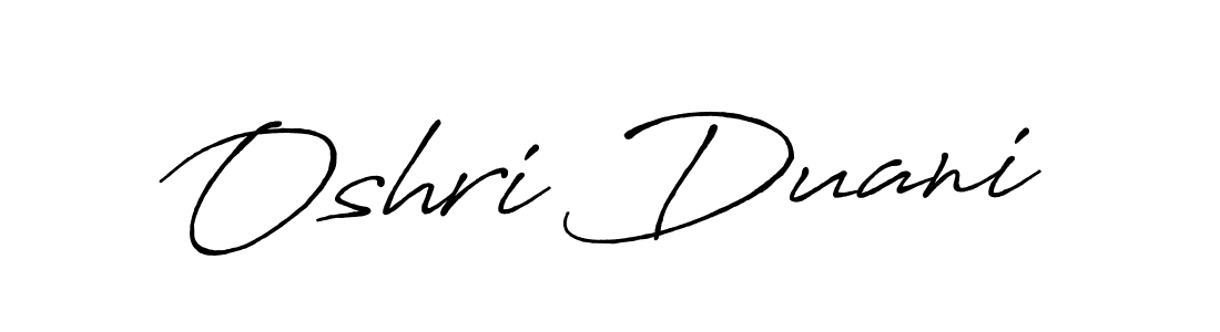 Create a beautiful signature design for name Oshri Duani. With this signature (Antro_Vectra_Bolder) fonts, you can make a handwritten signature for free. Oshri Duani signature style 7 images and pictures png