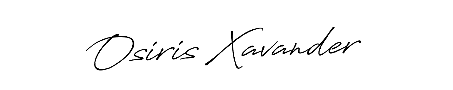 It looks lik you need a new signature style for name Osiris Xavander. Design unique handwritten (Antro_Vectra_Bolder) signature with our free signature maker in just a few clicks. Osiris Xavander signature style 7 images and pictures png