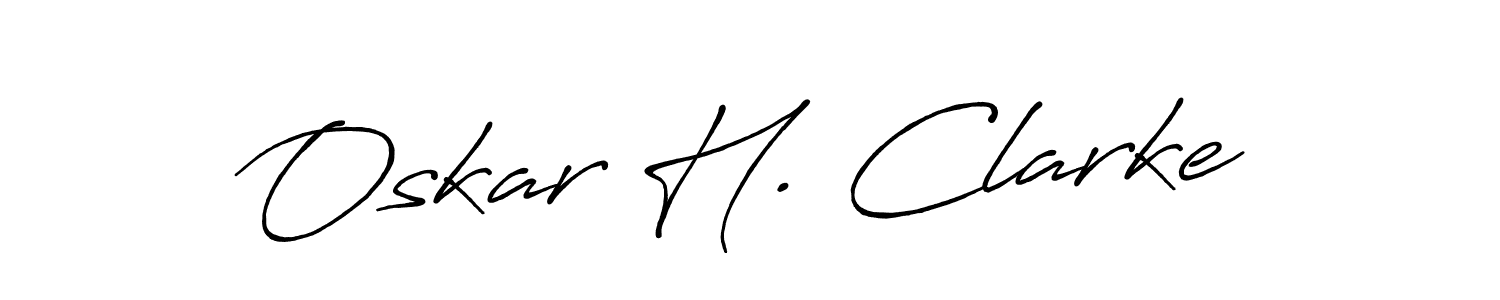 How to make Oskar H. Clarke signature? Antro_Vectra_Bolder is a professional autograph style. Create handwritten signature for Oskar H. Clarke name. Oskar H. Clarke signature style 7 images and pictures png