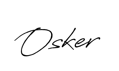 Make a beautiful signature design for name Osker. With this signature (Antro_Vectra_Bolder) style, you can create a handwritten signature for free. Osker signature style 7 images and pictures png