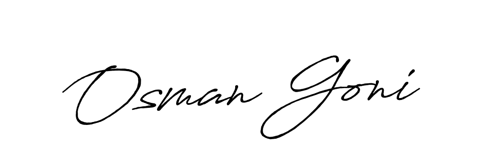 How to make Osman Goni signature? Antro_Vectra_Bolder is a professional autograph style. Create handwritten signature for Osman Goni name. Osman Goni signature style 7 images and pictures png