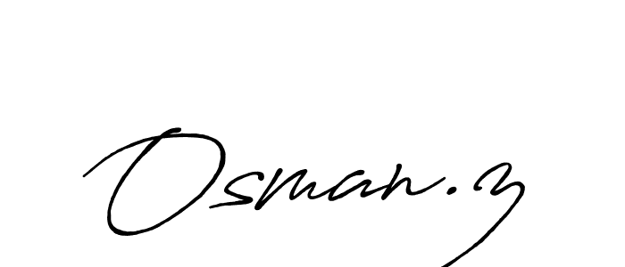 Also we have Osman.z name is the best signature style. Create professional handwritten signature collection using Antro_Vectra_Bolder autograph style. Osman.z signature style 7 images and pictures png