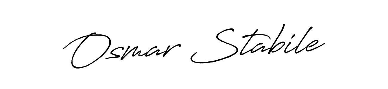 The best way (Antro_Vectra_Bolder) to make a short signature is to pick only two or three words in your name. The name Osmar Stabile include a total of six letters. For converting this name. Osmar Stabile signature style 7 images and pictures png