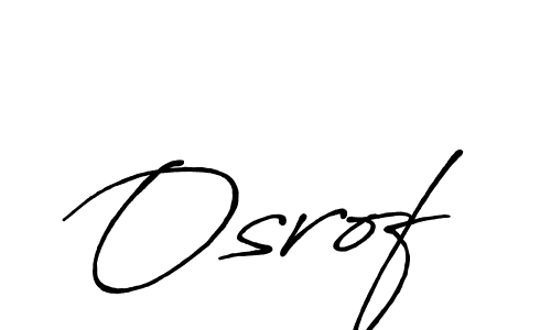 Make a beautiful signature design for name Osrof. With this signature (Antro_Vectra_Bolder) style, you can create a handwritten signature for free. Osrof signature style 7 images and pictures png