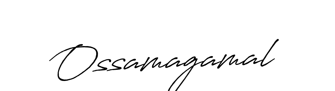 if you are searching for the best signature style for your name Ossamagamal. so please give up your signature search. here we have designed multiple signature styles  using Antro_Vectra_Bolder. Ossamagamal signature style 7 images and pictures png