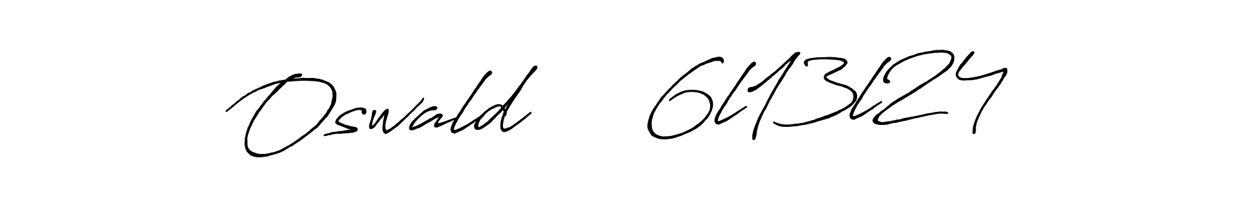 Similarly Antro_Vectra_Bolder is the best handwritten signature design. Signature creator online .You can use it as an online autograph creator for name Oswald     6l13l24. Oswald     6l13l24 signature style 7 images and pictures png