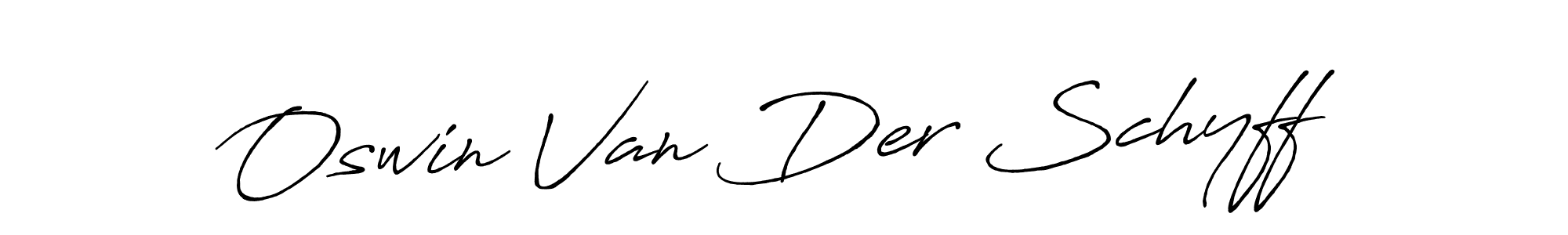 Oswin Van Der Schyff stylish signature style. Best Handwritten Sign (Antro_Vectra_Bolder) for my name. Handwritten Signature Collection Ideas for my name Oswin Van Der Schyff. Oswin Van Der Schyff signature style 7 images and pictures png